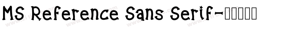 MS Reference Sans Serif字体转换